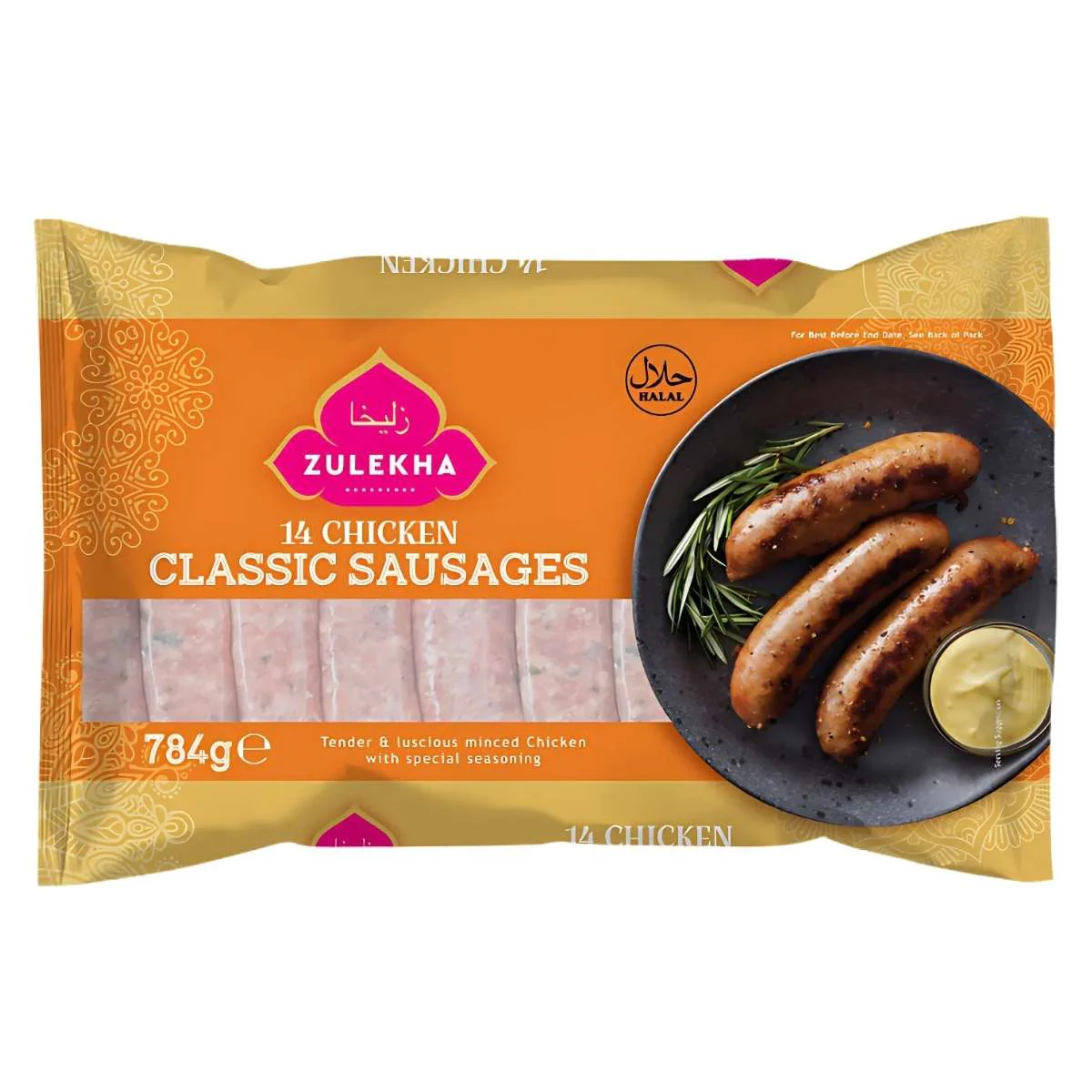 Zulekha - 14 Chicken Classic Sausages - 784g